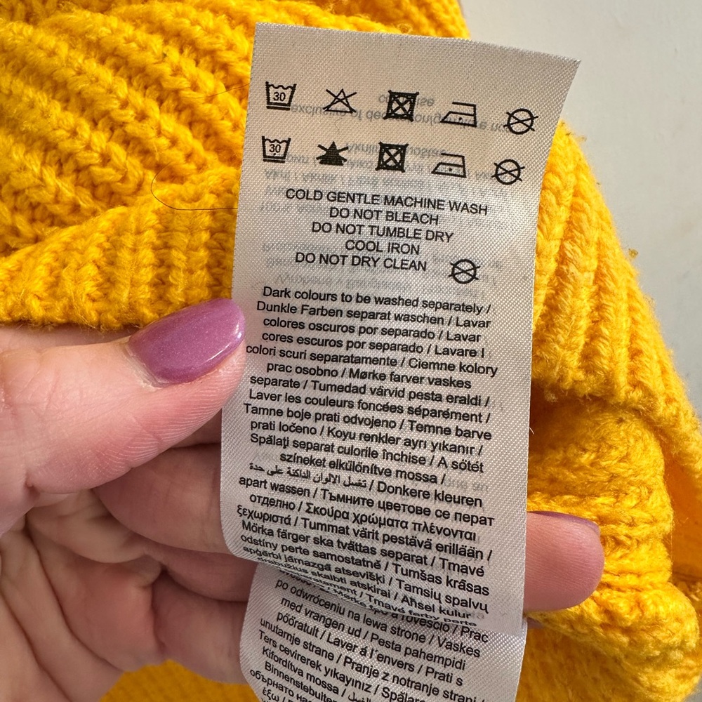 Vero Moda Yellow Cropped Rib-Knit Sweater - Picture 3 of 4